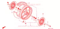 ROUE AVANT pour Honda CBR 600 de 1997
