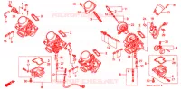 CARBURATEUR (PIECES CONSTITUTIVES) pour Honda CBR 600 de 1998