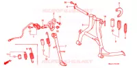 BEQUILLE pour Honda CBR 600 de 1998