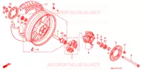 ROUE ARRIERE pour Honda CBR 600 de 1998