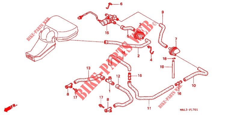 SOUPAPE D'ADMISSION pour Honda CBR 600 de 1998