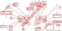 ETIQUETTE DE PRECAUTIONS pour Honda CBR 600 de 1998