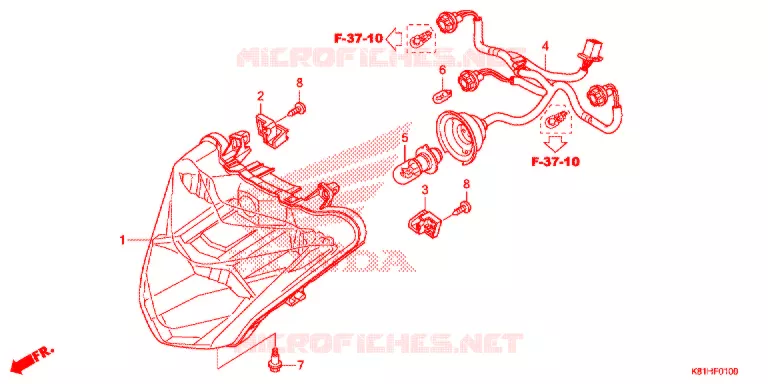 PHARE Honda SCOOTER 110 BEAT 2018  ACH110CBTJ_2PH
