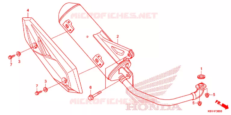 SILENCIEUX D'ECHAPPEMENT Honda SCOOTER 110 BEAT 2018  ACH110CBTJ_2PH