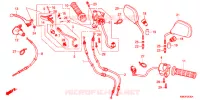 LEVIER DE GUIDON   CABLE   COMMODO pour Honda SUPER CUB 110 MD de 2020