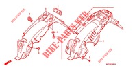 GARDE BOUE ARRIERE (2) pour Honda XRM 125 SPOKED WHEELS, REAR BRAKE DRUM de 2011