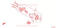 POMPE A HUILE (2) pour Honda XRM 125 SPOKED WHEELS, REAR BRAKE DRUM de 2010