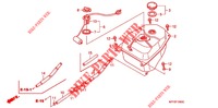 RESERVOIR A CARBURANT pour Honda XRM 125 SPOKED WHEELS, REAR BRAKE DRUM de 2011