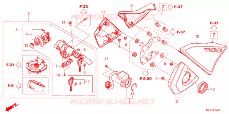 COUVERCLE LATERAL/COMMUTATEUR COMBINE Honda MOTO 1100 REBEL 2021  CMX1100AM