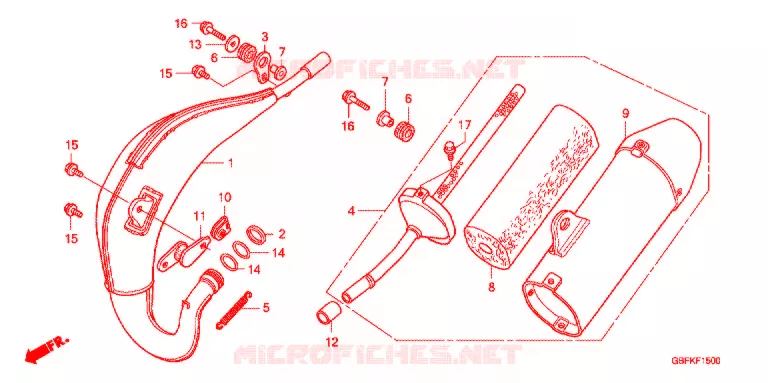 ECHAPPEMENT Honda MOTO 85 CR 2007  CR85RB7