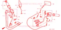 COMMODO   LEVIER   CABLE pour Honda VALKYRIE 1500 F6C DELUXE de 2001