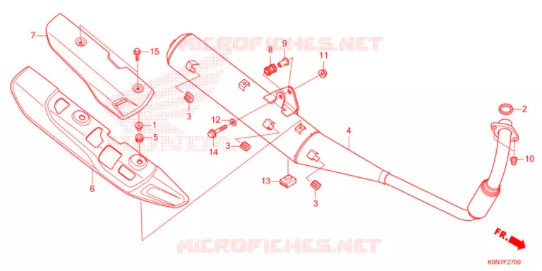 SILENCIEUX D'ECHAPPEMENT Honda MOTO 125 CBF 2021  CBF125MM