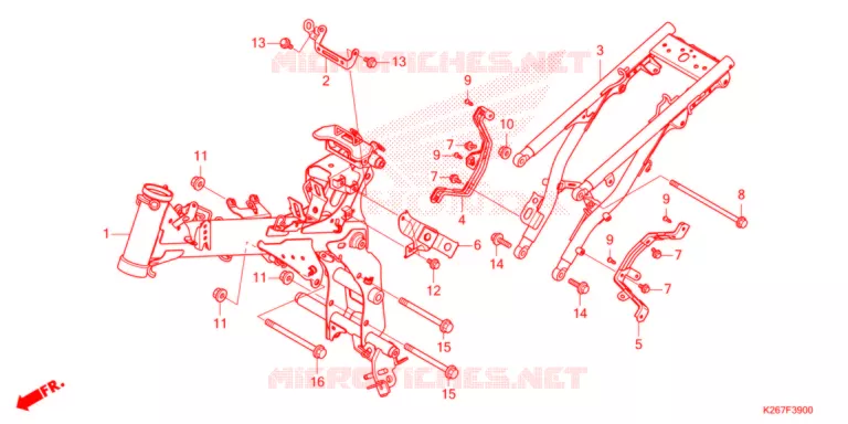 CADRE Honda MOTO 125 MSX 2021  MSX125AM