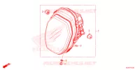 PHARE pour Honda MSX 125 ABS de 2021