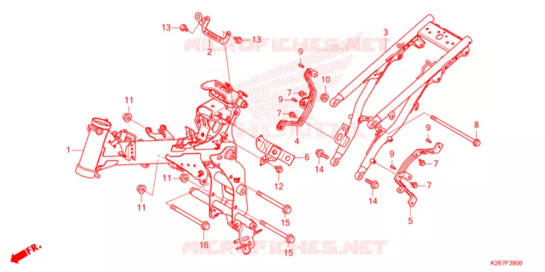 CADRE Honda MOTO 125 MSX 2021  MSX125AM