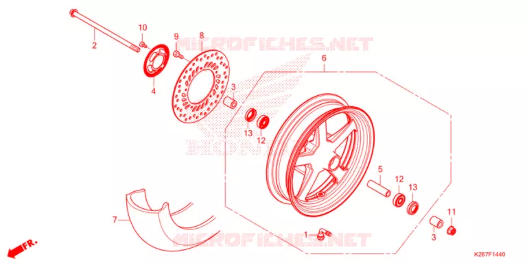 ROUE AVANT Honda MOTO 125 MSX 2021  MSX125AM