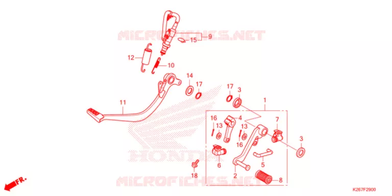 PEDALE Honda MOTO 125 MSX 2021  MSX125M
