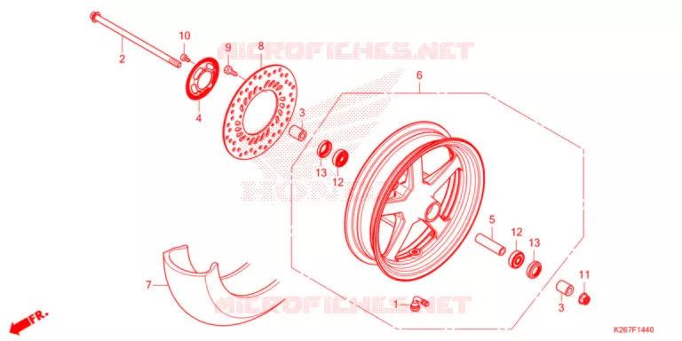 ROUE AVANT Honda MOTO 125 MSX 2021  MSX125M