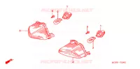 CLIGNOTANT pour Honda VFR 800 VTEC ABS TWO TONES de 2009