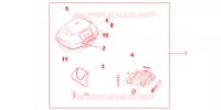 TOP CASE 45L pour Honda VFR 800 VTEC ABS TWO TONES de 2009