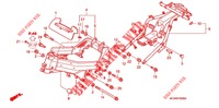 CADRE pour Honda VFR 800 VTEC ABS WHITE de 2011