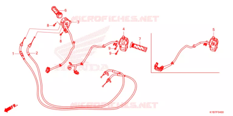COMMODO - LEVIER - CABLE Honda SCOOTER 350 FORZA 2021  NSS350AM
