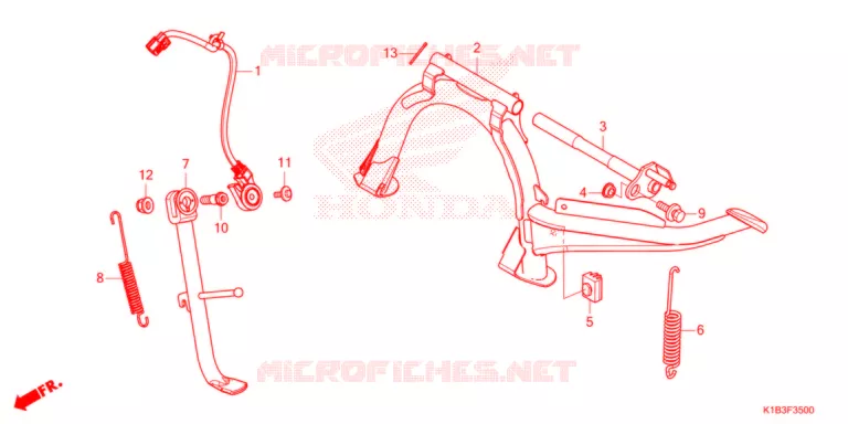 BEQUILLE Honda SCOOTER 350 FORZA 2021  NSS350AM