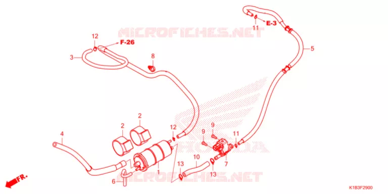 SYSTÈME DE RECYCLAGE DES GAZ Honda SCOOTER 350 FORZA 2021  NSS350AM