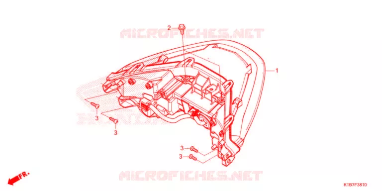 FEUX ARRIERE Honda SCOOTER 350 FORZA 2021  NSS350AM