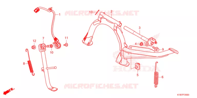 BEQUILLE Honda SCOOTER 350 FORZA 2021  NSS350AM