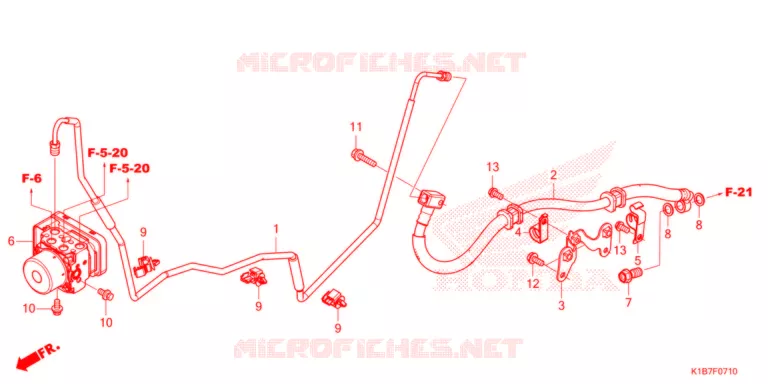 DURITE DE FREIN ARRIERE Honda SCOOTER 350 FORZA 2021  NSS350AM_6ED