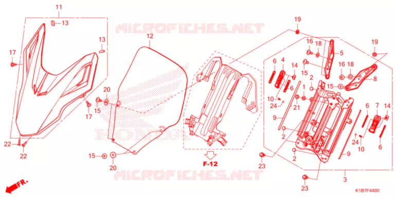 PARE BRISE Honda SCOOTER 350 FORZA 2021  NSS350AM_6ED