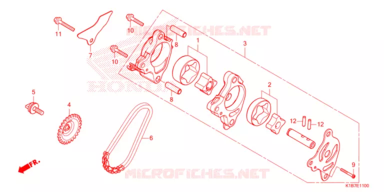 POMPE A HUILE Honda SCOOTER 350 FORZA 2021  NSS350AM_6ED