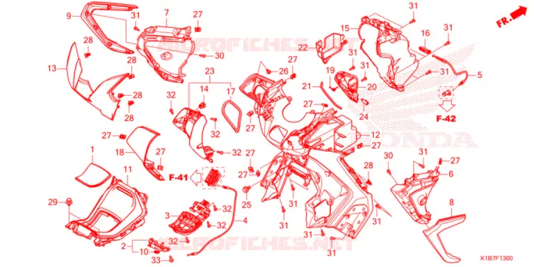 PROTEGE JAMBES Honda SCOOTER 350 FORZA 2021  NSS350AM_6ED