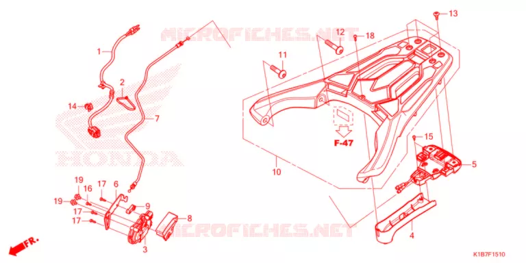 SUPPORT Honda SCOOTER 350 FORZA 2021  NSS350AM_6ED