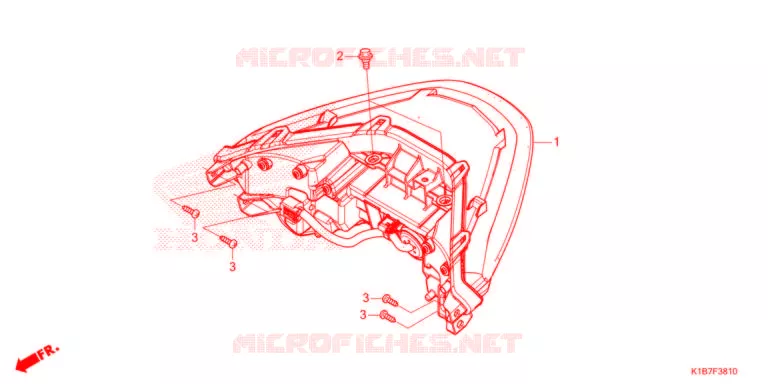FEUX ARRIERE Honda SCOOTER 350 FORZA 2021  NSS350AM