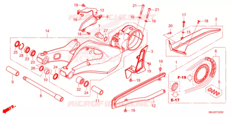 BRAS OSCILLANT Honda MOTO 1000 CB 2021  CB1000RAM_BE