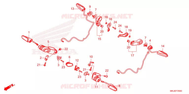 CLIGNOTANT Honda MOTO 1000 CB 2021  CB1000RAM_BE