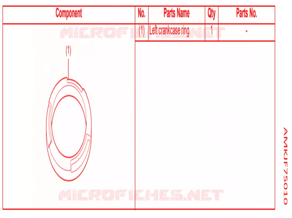 KIT,CRANKCASE RIN LH Honda MOTO 1000 CB 2021  CB1000RAM_BE