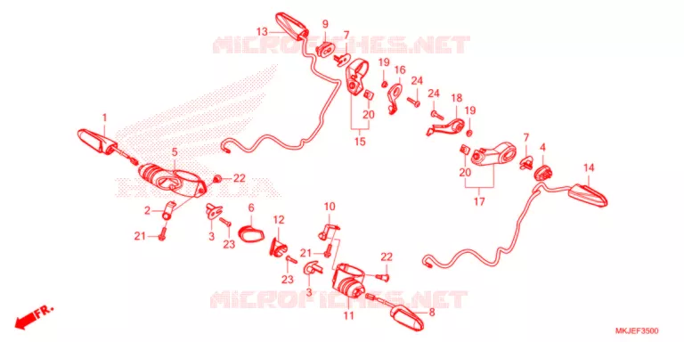 CLIGNOTANT Honda MOTO 1000 CB 2021  CB1000RAM_BE