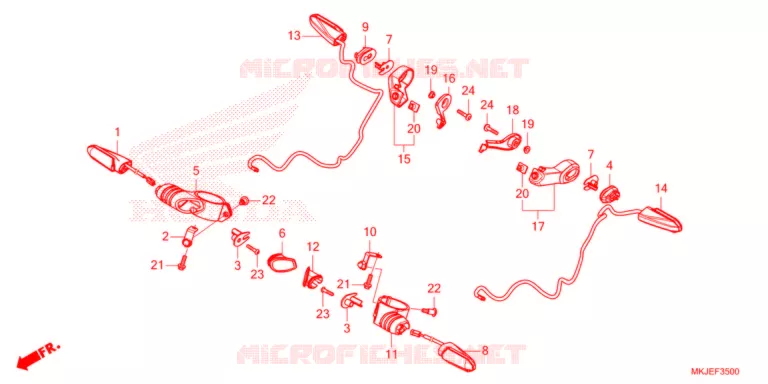 CLIGNOTANT Honda MOTO 1000 CB 2021  CB1000RAM