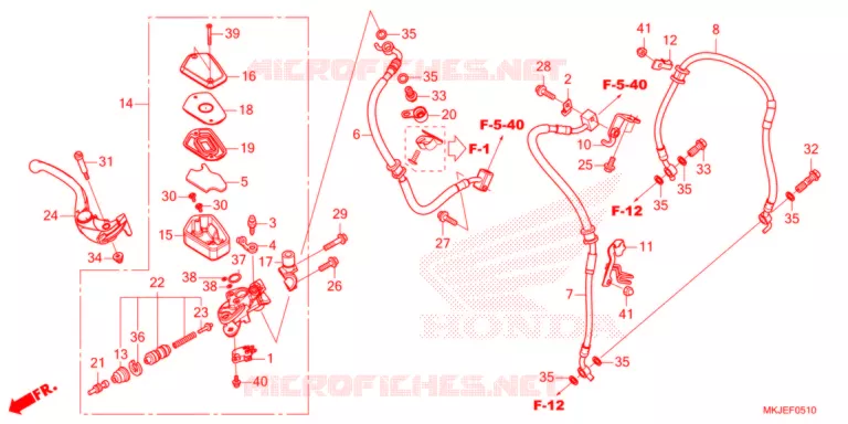 MAITRE CYLINDRE DE FREIN AVANT Honda MOTO 1000 CB 2021  CB1000RAM