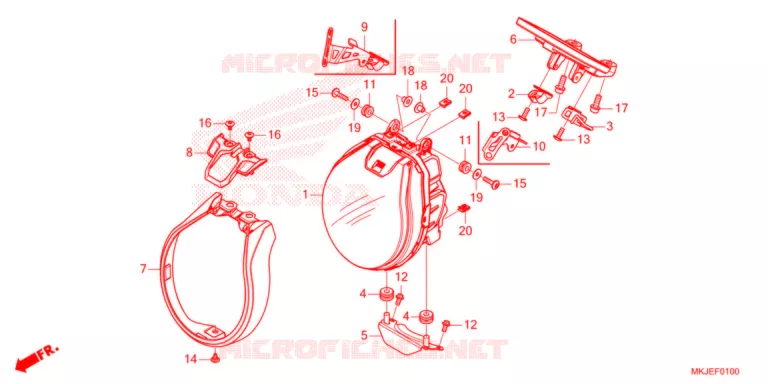 PHARE Honda MOTO 1000 CB 2021  CB1000RAM