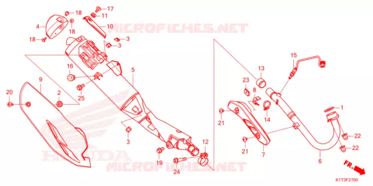 SILENCIEUX D'ECHAPPEMENT Honda MOTO 300 CRF 2021  CRF300LRM