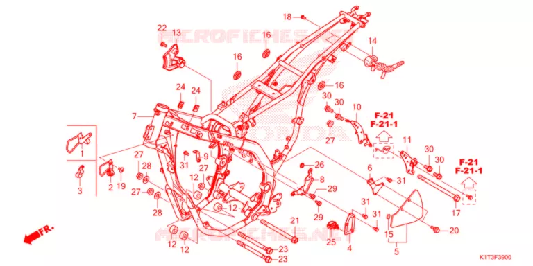CADRE Honda MOTO 300 CRF 2021  CRF300LRM