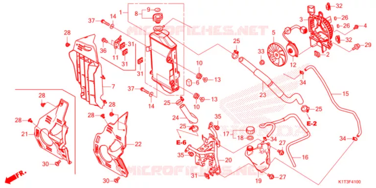 RADIATEUR Honda MOTO 300 CRF 2021  CRF300LRM