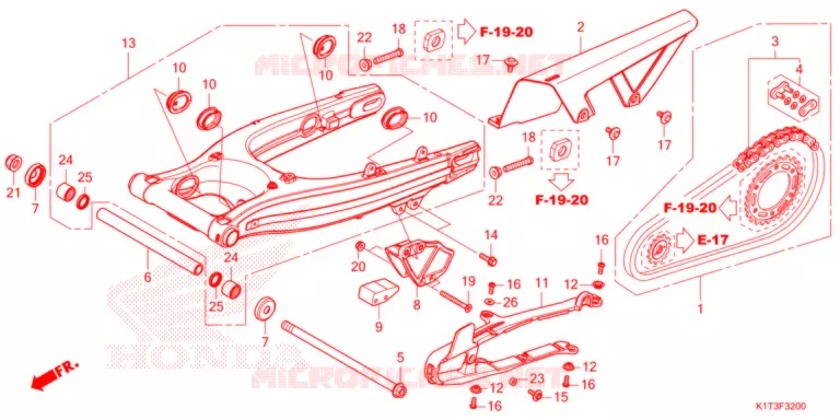 BRAS OSCILLANT Honda MOTO 300 CRF 2022  CRF300LRAM