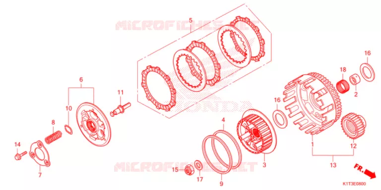 EMBRAYAGE Honda MOTO 300 CRF 2021  CRF300LRAM