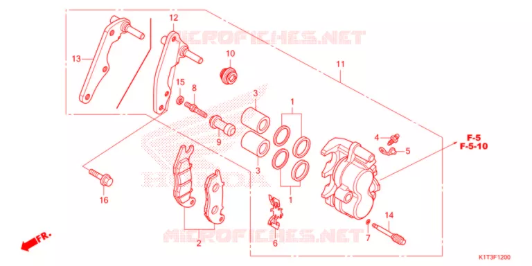 ETRIER DE FREIN AVANT Honda MOTO 300 CRF 2021  CRF300LRAM