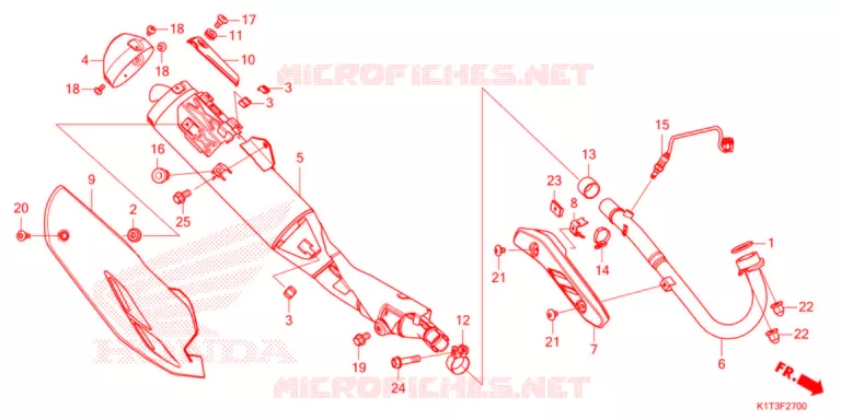SILENCIEUX D'ECHAPPEMENT Honda MOTO 300 CRF 2021  CRF300LRAM